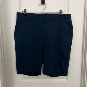 PGA Tour Blue Flat Front Shorts Tailored Design